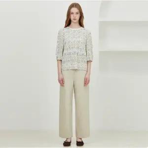갤러리아 [써스데이아일랜드]2025 S/S  바인딩 배색 블라우스(T252MBL145W)