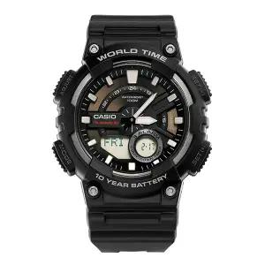 [카시오] 남성 Analog Digital Sports 군인 우레탄 손목 시계(AEQ 110W 1AVDF)