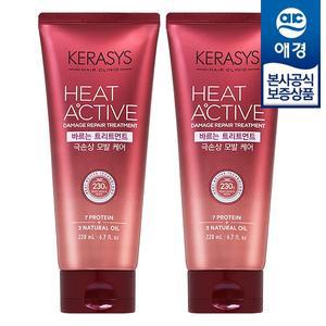 [애경] 케라시스 히트액티브 극손상용 바르는 트리트먼트 220ml x2개