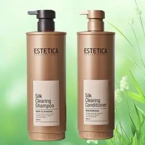 에스테티카 실크 클리어링 샴푸 컨디셔너 1500ml 향기좋은 린스 대용량 미용실 두피 퍼품 추천