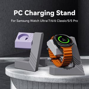 갤럭시 시계 울트라/7/6/6 클래식/5/5 프로 스마트 시계 충전기 독 베이스용 PC 기하학적 충전 스탠드