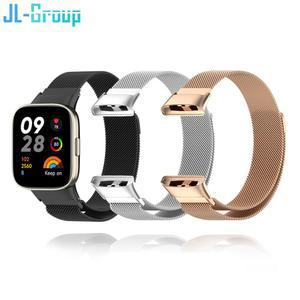 Xiaomi Redmi Watch 3 스트랩 Magnetie 팔찌 Milanese Redmi Watch3 시계 밴드 교체 액세서리 용 금속 밴드