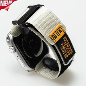 Apple Watch Ultra 2 밴드 용 스트랩 49mm 44 38mm 전술 나일론 스포츠 팔찌 Correa 시리즈 9 7 6 5 4 8 SE