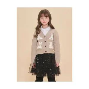 국내정품 빈폴키즈 BEANPOLE KIDS 여아 빙키 자카드 울 카디건 베이지 BI4X5AG01A 568679