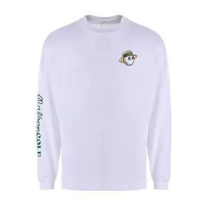 갤러리아 [Malbon Golf] 말본 남성 마리나 골프 긴팔티셔츠 화이트 M9170