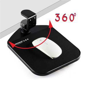 책상 연장 마우스 부착식 월넛 받침 슬라이드 65x24cm 회전 손목꺽임방지 키보드