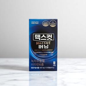 헬스헬퍼 맥스컷 버닝 카테킨 녹차추출물 보조제 120정 1박스