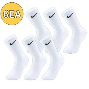 [6EA]  양말 에브리데이 쿠션 트레이닝 크루 삭스 화이트 SX7664-100