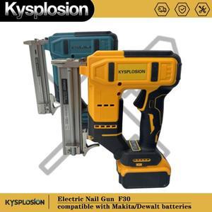 브러시리스 2in1 네일러/스테이플러 건 무선 충전식 전기 드월트 F30/422J 네일 리튬 배터리 마키타 18V