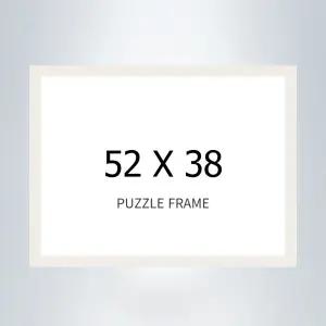 500P 퍼즐전용 액자 (52cm*38cm) 슬림 wood 화이트