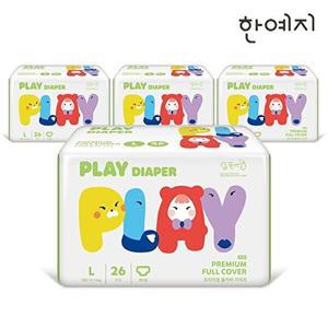 [한예지]한예지 플레이 팬티 기저귀 대형 26매 x 4팩