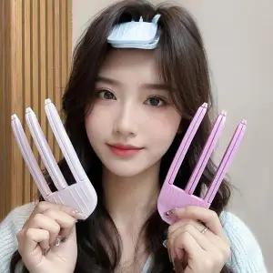 [콩심팥심]뿌리 볼륨 악세 두피 상하지 않는 헤어 클립 2P 세트 하이헤어클립 휴대용볼륨업 여신머리
