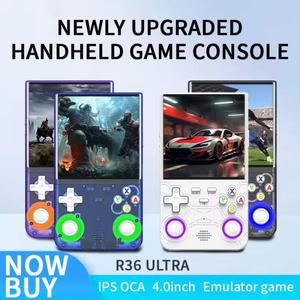 R36 ULTRA 4인치 HD IPS 휴대용 게임 콘솔 | 안드로이드 레트로 에뮬레이터 64G/128G 내장 15,000개 이상의