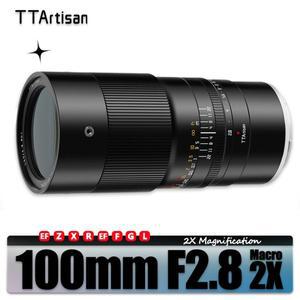 TTArtisan 곤충 사진용 매크로 2x 렌즈 소니 E 후지 XF GFX 캐논 Z L 마운트 XT100 F2.8