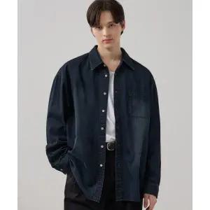 매장정품 DRAW FIT 빈티지 워시드 데님 셔츠 [VINTAGE BLUE] DFDN5107VBL 181232