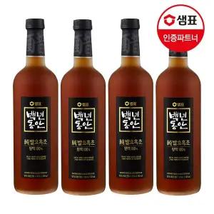 갤러리아 샘표 백년동안 순발효흑초원액 750ml 4병