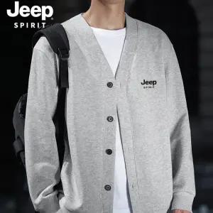 JEEP SPIRIT 남성 가을 겨울 카디건 캐주얼 루즈핏 재킷