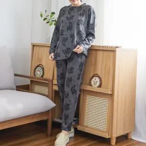 창포꽃 홈웨어 SET / 24SS10-1-3 / 4060 마담의류 / 엄마옷 / 할머니옷 / 빅사이즈 / 실버다이아몬드