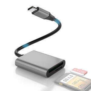 PC 노트북 휴대폰 핸드폰용 메모리 카드 어댑터 SD SDHC UHS-II 리더기 USB3.1 SD4.0 C 타입-5Gbps-MicroSD