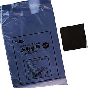쇼핑봉투 4호(블랙)70P 44x52cm 비닐 싱그린 일회용 O5W7EA13BH