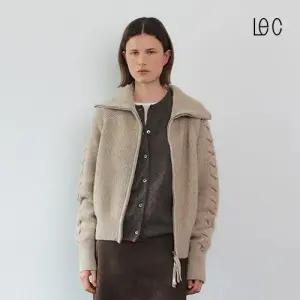 [LE CASHMERE] 르캐시미어 25FW 캐시미어 100 케이블 니트 자켓