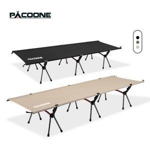 PACOONE 캠핑 침대 접이식 휴대용 야외 성인  어린이를위한 편안한 슬리핑 여행, RV