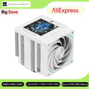 화면 THERMALRIGHT 컴퓨터 AM4 공랭 SNOW 120 95인치 AM5 PHANTOM 1700 VISION SPIRIT 1851 쿨러