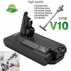 다이슨 호환 V10 용 12800mAh 25.2V 배터리 SV12 절대 동물 리튬 이온 진공 청소기 충전식