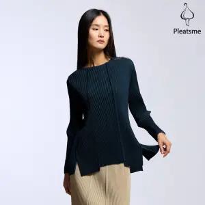 컷 아웃 플리츠 티셔츠_PPTSW325003