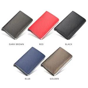 키워드 지갑 클립 카본 홀더 탄소섬유 카드 R 팝업 RFID 탄소섬유 키워드