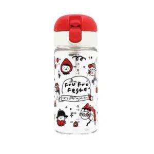 릿첼 드링킹컵 원터치 외출용 유치원 물컵 레드 240ml