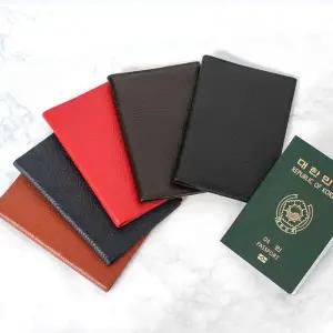 [콩심팥심]슬림 가죽 여권 커버 페이스 여권용 지갑 여행선물 여권파우치