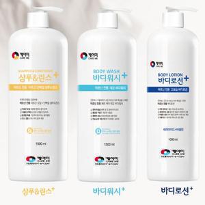 케어미 어르신전용 고보습 바디로션+샴푸+워시