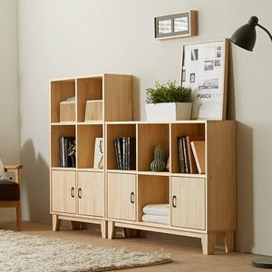 [NAMUDDL]쏘론 가로세로 원목 책장 1050_도어형 GM268C