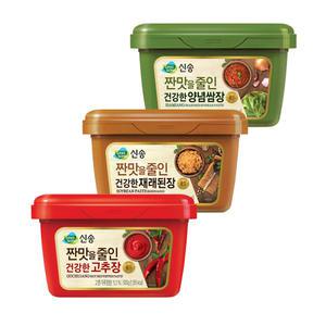 신송 짠맛을줄인고추장+재래된장+양념쌈장 각 1kg 총3kg