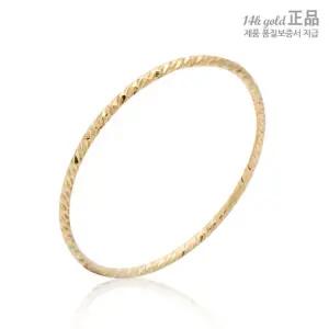 14K GOLD 이태리컷팅 금 실 반지 레이어드 링 [12~15호]
