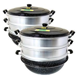 3단 찜통 가정용 업소용 찜냄비 들통 대형 찜솥 큰냄비 만두 찜기