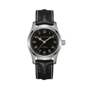 [해밀턴] H70605731 카키 필드 머피 오토 남성 가죽 42mm