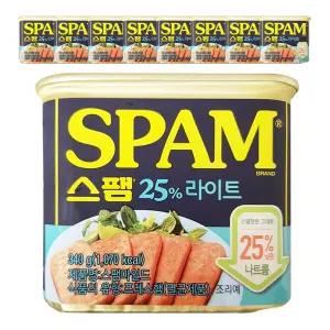 스팸 25% 스펨 라이트 햄 통조림 340g 9개