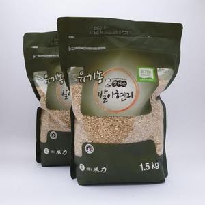 장세순 유기농 발아현미 4.5kg(1.5kg x3봉)무농약 산지직송