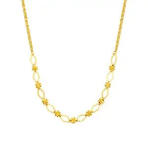 갤러리아 여자 순금 목걸이 테슬 체인 눈꽃 24K 11.25g 18K장식