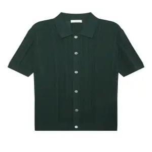 [24SS] HZSW4B205E3 클리어런스RECYCLED POLY 그린 면혼방 아란 조직