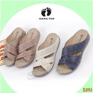 행텐	130 스티치 디자인 컴포트 여성 슬리퍼/베이지/블루/핑크/매력의 끝/고급진 디자인 보소/근무/여행/외출/스티치로 감각있게 ~~/시원하게/