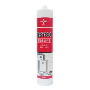 오공 내열용 내한 실리콘 실란트 SS730 300ml 실리콘접착 연풍관 보일러 연통 적색 (1박스25개)
