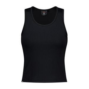 [UFC SPORT](김해점)UFC 그루브 슬림 크롭핏 슬리브리스 (이너캡) 블랙 U4SLV3204BK