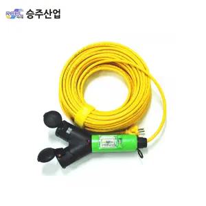 승주산업 산업용연장선 방우형 2WAY 콘센트 4.0SQx3C 30M ELB차단기내장형 작업선 리드선 연장선 전기선