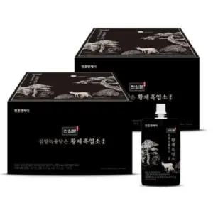 천호엔케어 고함량 지리산 침향 녹용 황제 흑염소진액 엑기스 30포, 2개