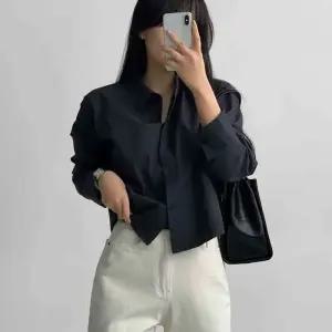 [에이와비] [크롭/기본] #AWABMADE:_베이직코튼셔츠-2type/6color