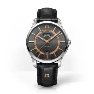 모리스라크로와 폰토스 데이 데이트 오토매틱 41mm 남성용 가죽밴드 PT6358-SS0
