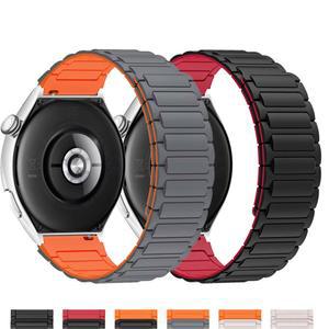 갤럭시 워치용 마그네틱 루프 스트랩, 22mm, 45mm, 소프트 실리콘 밴드, 갤럭시 워치 46mm, 기어 3 스포츠 밴드 액세서리